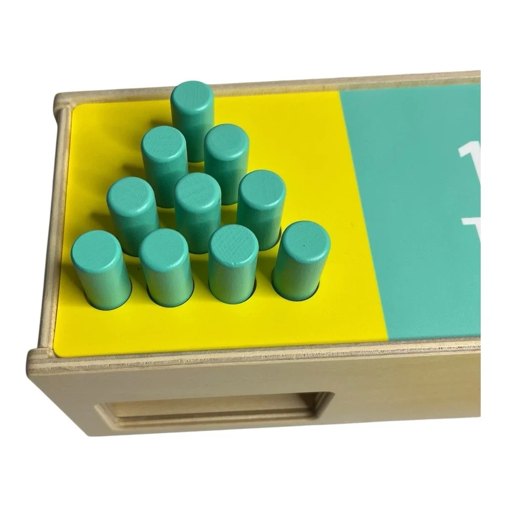 Complete Lovevery Wooden Counting Box Pegs Free Spirit Play Kit Math Toy Puzzle
